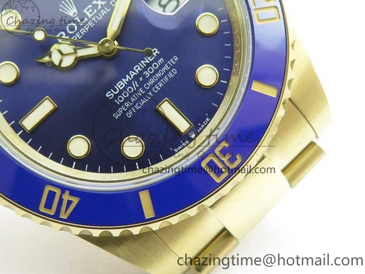 MiroTime 0506 Submariner 41mm 126618 LB YG BP Maker Best Edition Blue Dial on YG Bracelet DailyWear 2572